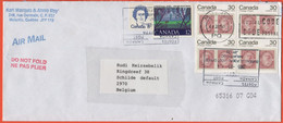 CANADA - 2005 - 8c + 12c Christmas + Block Of 4 X 30c Capex '78 - Viaggiata Da Malartic Per Schilde, Belgium - Lettres & Documents