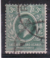 East Africa And Uganda 1921 King George V 3c In Fine Used Condition. - Protectorats D'Afrique Orientale Et D'Ouganda