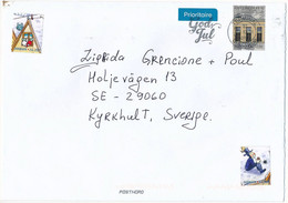 Mi 2036 Solo Cover Abroad / Christmas Seal - 14 December 2021 Terminal Taastrup - Lettres & Documents