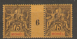 Mohélie _ Millésimes  75c (1906) N°13 - Other & Unclassified