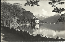 Lac Léman , Château De Chillon ( Commune De VEYTAUX ) Et Les Dents Du Midi - Veytaux