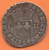 HENRI IV    1/4 ECU 1603 L BAYONNE - 1589-1610 Henri IV Le Vert-Galant