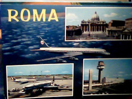 ROMA VEDUTE AEROPORTO AEREO AVION  FIUMICINO VB1970 IM3976 - Fiumicino