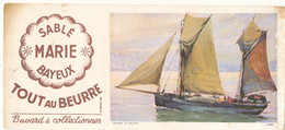 BU 2373 /   BUVARD SABLE MARIE TOUT AU BEURRE BAYEUX  CALVADOS   (23,50 Cm X 10,50 Cm ) - Süssigkeiten & Kuchen