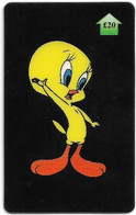 UK - PPS - Cartoon Series, Tweety Bird #5, Fake Prepaid 20£, 500ex - Emissions Entreprises