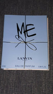 ÉCHANTILLON PARFUM ME LANVIN EAU DE PARFUM POUR COLLECTION - Perfume Samples (testers)