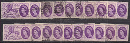 GB 1960 QE2 3d X 20 General Letter SG 619 Unchecked ( 1009 ) - Collections