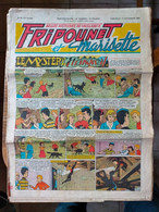 Fripounet Et Marisette N° 44 Sylvain Et  Sylvette  01/11/1953  Le Mystère D'étrangeval Le Grand Mur Blanc - Sylvain Et Sylvette