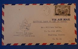 G1 CANADA BELLE LETTRE 1932 PREMIER VOL MONTREAL POUR READING U.S.A +SURCHARGE +AFFRANCHISSEMENT PLAISANT - Luchtpost