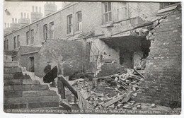 CLEVELAND - BOMBARDMENT OF WEST HARTLEPOOL - RUGBY TERRACE Dec.16, 1914 - Other & Unclassified