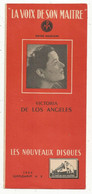 Disque ,  Les Nouveaux Disques , 1954 ,n° 8, LA VOIX DE SON MAITRE, 6 Pages , 3 Scans ,frais Fr 1.85 E - Autres & Non Classés