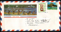 Polynésie - Lettre - 1988 - Yvert N° 135 + 228 - Papeete - Covers & Documents