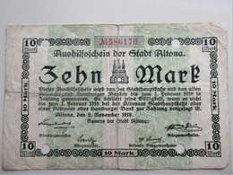 Notgeld - Altona 10 Mark 1918 - 10 Mark