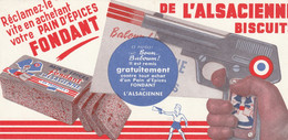 Buvard  - Pain D' épices De L' ALSACIENNE Biscuits - Révolver - Pain D'épices