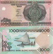 VANUATU   1'000 Vatu   ( De La Rue 2002 )  10b    ( 2002  Melanesian Chied + Sailboat At Back )    UNC - Vanuatu