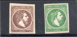 Espagne Carlistes N°3 , N°4 1874-75 - Carlistes