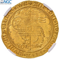 France, Jean II Le Bon, Mouton D'or, 1355, Trésor De Pontivy, Or, NGC, SUP+ - 1350-1364 Juan II El Bueno