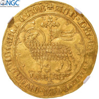 France, Jean II Le Bon, Mouton D'or, 1355, Trésor De Pontivy, Or, NGC, SUP+ - 1350-1364 Jean II Le Bon