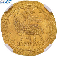 France, Jean II Le Bon, Mouton D'or, 1355, Trésor De Pontivy, Or, NGC, SUP+ - 1350-1364 Jean II Le Bon