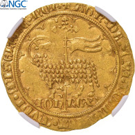 France, Jean II Le Bon, Mouton D'or, 1355, Trésor De Pontivy, Or, NGC, SUP - 1350-1364 Juan II El Bueno