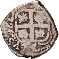 Monnaie, Bolivie, Philip V, 2 Reales, 1721, Potosi, COB, TTB, Argent, KM:29 - Bolivië