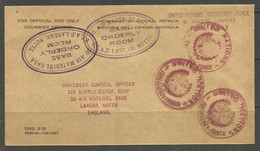 CANADA / UNITED NATIONS / ITALY /. COVER. EMERGENCY FORCE SAN GIUSTO AIRPORT PISA. ADDRESSED TO AIR MATERIAL BASE LANGAR - Postal History