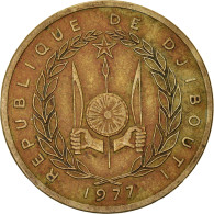 Monnaie, Djibouti, 10 Francs, 1977, Paris, TB, Bronze-Aluminium, KM:23 - Djibouti