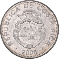 Monnaie, Costa Rica, 5 Colones, 2008, TB+, Aluminium, KM:227b - Costa Rica