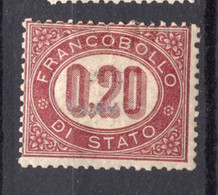 1875 - ITALIA / REGNO - Catg. Unif. S3 - ROVINATO/LH - (W07.) - Service