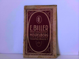 E. Biller, Heidelberg I.B., Intarsien-Werkstätte - Katalog Nr. 8 - Grafik & Design