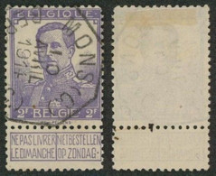 Pellens - N°117 Obl Télégraphique "Mons (C) / Bergen (C)" - 1912 Pellens