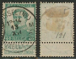 Pellens - N°121 Obl Simple Cercle "Brussel (N°) / Bruxelles (N°)" - 1912 Pellens