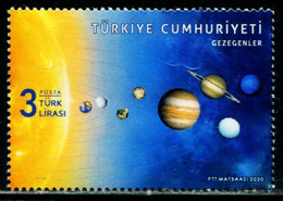 XH0189 Turkey 2020 Solar System Planet 1V MNH - Unused Stamps