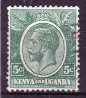 Kenya And Uganda 1922 King George V 5c In Fine Used Condition. - Kenya & Uganda