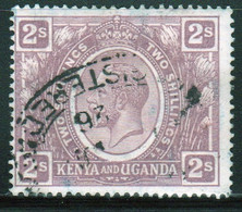 Kenya And Uganda 1922 King George V Two Shilling In Fine Used Condition. - Kenya & Uganda