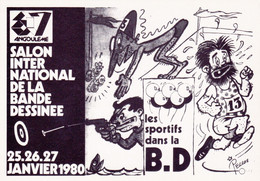 PELLOS  - Bande Dessinée Angouleme 7ème Salon - CPM 10,5x15 TBE 1980 Neuve - Pellos
