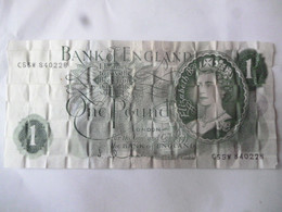 GREAT BRITAIN BANK NOTE £1 CANCELLED? - Collezioni