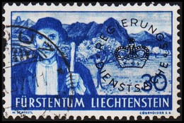 1934-1937. LIECHTENSTEIN. Officials 30 Rp  Overprinted REGIERUNGSDIENSTSACHE In Black. (Michel Dienst 24) - JF515874 - Service