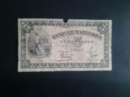 5 Francs Martinique - Autres & Non Classés