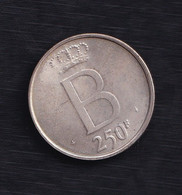 BELGICA.  AÑO 1951.  250 F PLATA - 250 Francs
