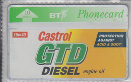 UNITED KINGDOM BT 1994 CASTROL GTD DIESEL ENGINE OIL MINT - BT Edición Publicitaria