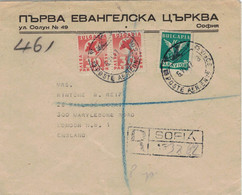 Reko Sofia 1947 > London Flugpost - Lettres & Documents