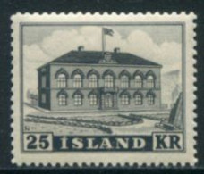 ICELAND 1952 Parliament 25 Kr.definitive MNH/**.  Michel 277; SG 308 - Neufs