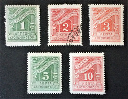 1913 Portomarken Mi. 39*), 40, 41*), 42*), 43*) - Neufs