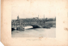 Photo Gravure Exposition Universelle 1900,passerelle De L'alma Sur La Seine. Photo Chevojon - Zonder Classificatie