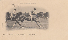 CPA (hippisme)LES COURSES PLATES Les Jockeys A E DODGE  W PRATT - Paardensport