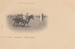 CPA (hippisme)LES COURSES PLATES Les Jockeys  BRIDGLAND MILTON HENRY - Paardensport