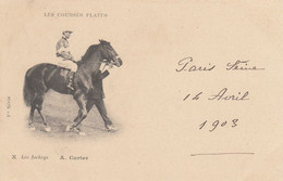 CPA (hippisme)LES COURSES PLATES Les Jockeys   A CARTER   (btheme2) - Paardensport