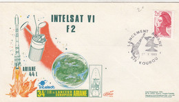 ARIANE 44L - INTELSAT VI F2 - 34e TIR LANCEUR EUROPEEN - KOUROU 27.10.1989  /3 - Andere & Zonder Classificatie