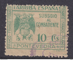 LOTE 2112E   ///  (C105)  ESPAÑA  PONTEVEDRA (GALICIA) Nº 17 CATALOGO FESOFI/SOFIMA - Vignettes De La Guerre Civile